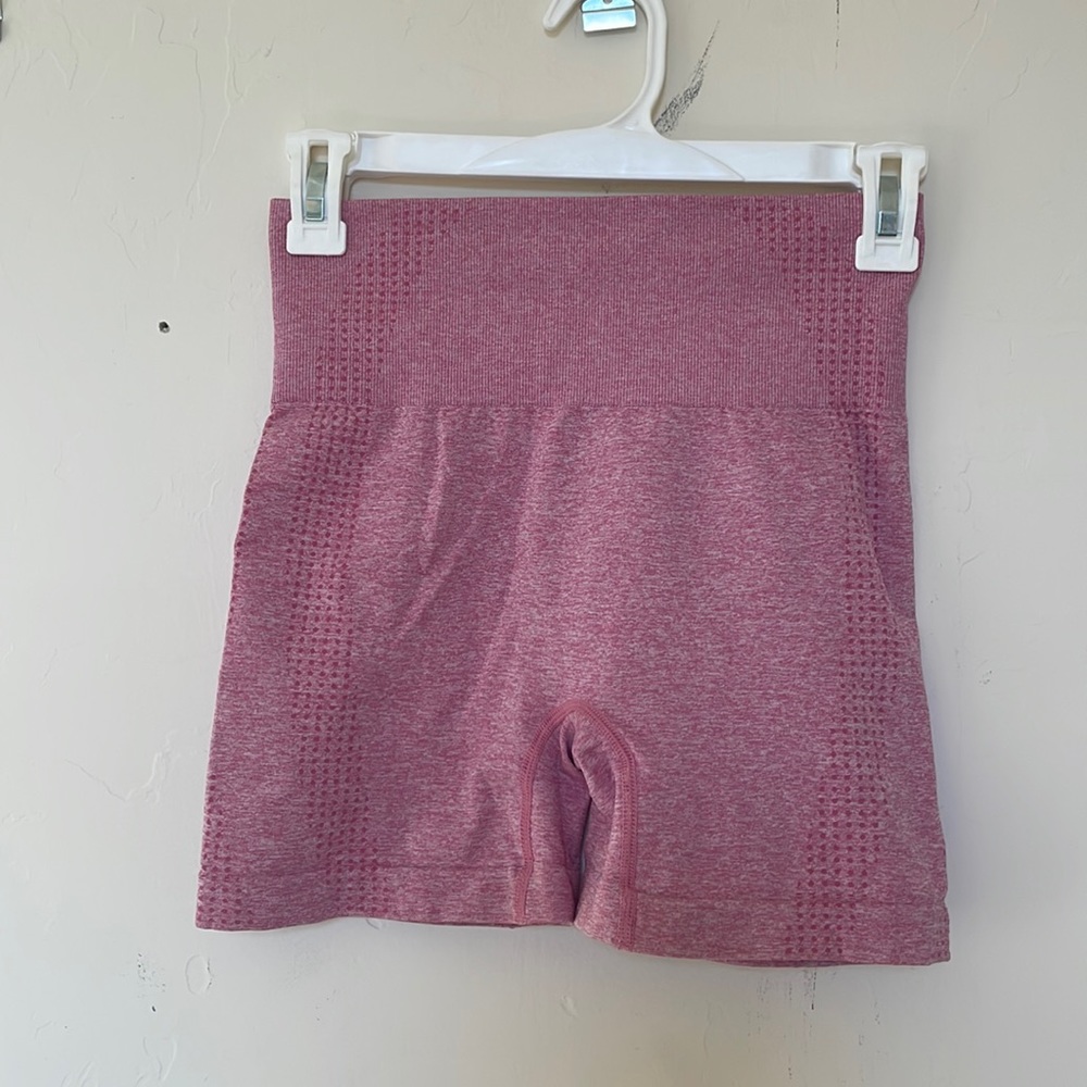 SHEIN workout shorts. size S. high waisted. pink